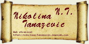 Nikolina Tanazević vizit kartica
